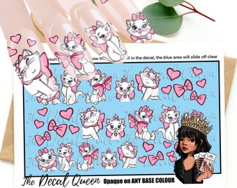 Miss Marie - Nail art water decals - holidays - super easy to apply - Aristocat