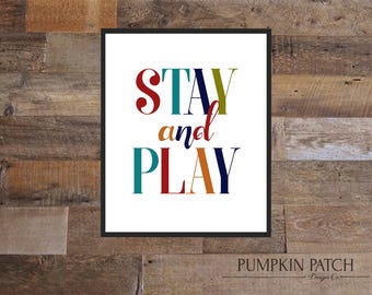 Image result for stay and play sign