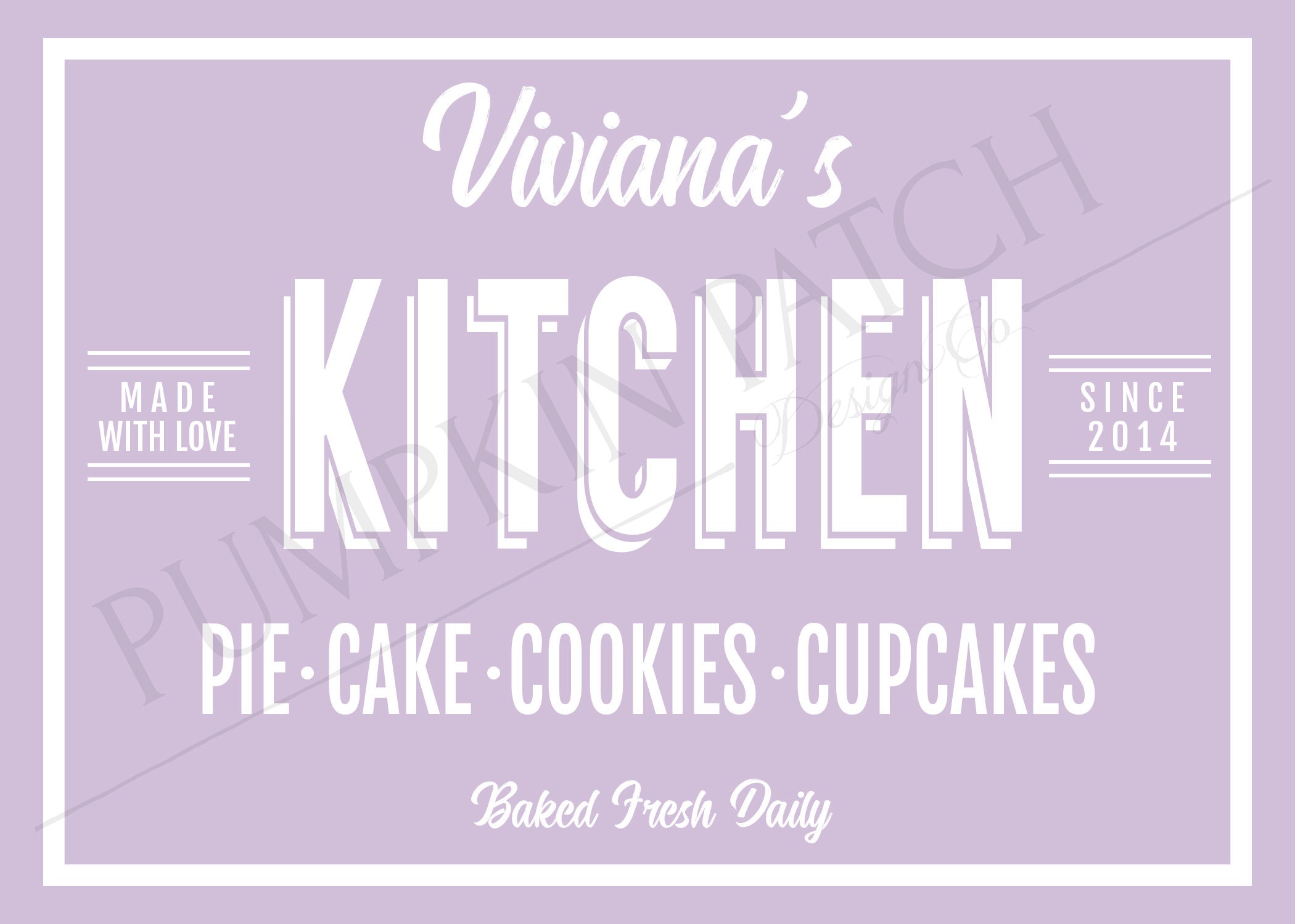 PLAY KITCHEN or Bakery Sign Printable Toy Kitchen Playroom Etsy