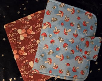 Stoff-Windeltasche, handgefertigter Organizer für Feuchttücher, Geschenkidee für Babys im Wald-Design, Organizer für Wickeltaschen, Tasche für Wickelutensilien