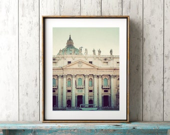 Italy wall art, Rome photography, fine art print, St. Peter's Basilica, Italy picture, wall art, Rome artwork - Saint Peter