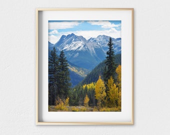 Mountain landscape, wall art, living room artwork, nature art print, mountain photography, office decor, Colorado picture - Colorado View