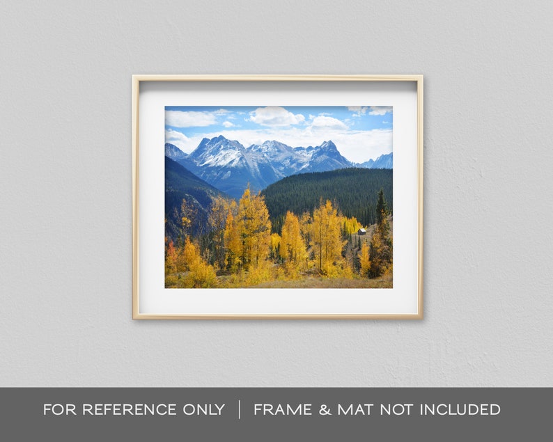 Landscape photo, nature photography, mountain landscape, Colorado, wall decor, home decor, landscape wall art Cabin's View image 1