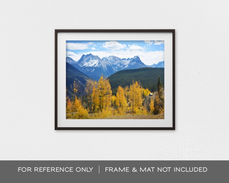 Landscape photo, nature photography, mountain landscape, Colorado, wall decor, home decor, landscape wall art Cabin's View image 4