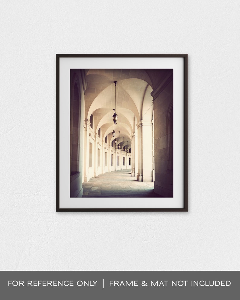 Wall art, office art, living room artwork, fine art photograph, Washington DC print, architecture photography, neutral colors Capital image 1