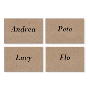 De numéros de Table rustique cartes, nom, lieu de mariage Eco, papeterie de mariage éco-responsable