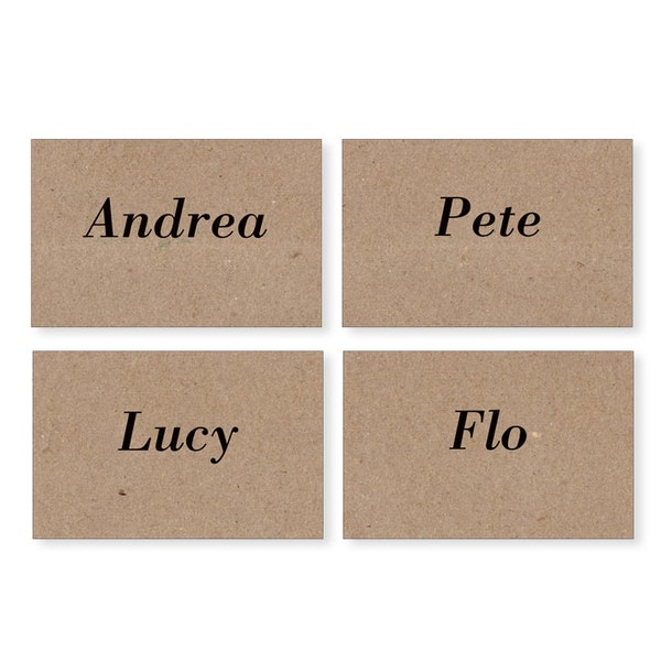 Eco Wedding Place Cards, Name Cards,Rustic Table Numbers, Eco-Friendly Wedding Stationery