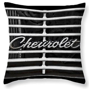 Chevy Chevrolet Car Grill HotRod  Decorative Throw Pillow