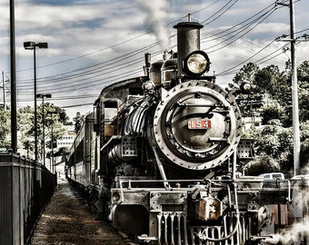 Steam Engine Train Railroad Rail Travel Art Photography Print