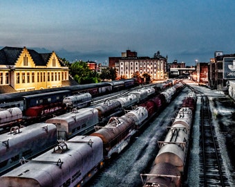Trains Old City Knoxville TN Tennessee Art Photography Prints