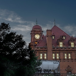 Richmond Virginia Main Street Train Station Night Travel VA Railroad Depot Art Photo Print