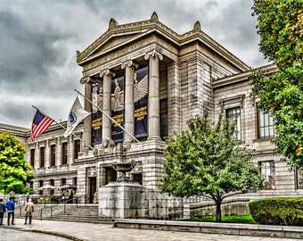 Boston MA Massachusetts Museum of Fine Arts Travel  Street Scene Art Photography Print