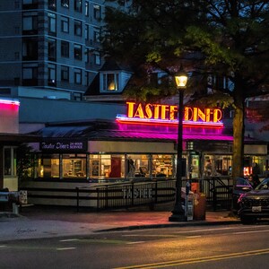 Tastee Diner Silver Springs Maryland MD at Night Art Photography Print