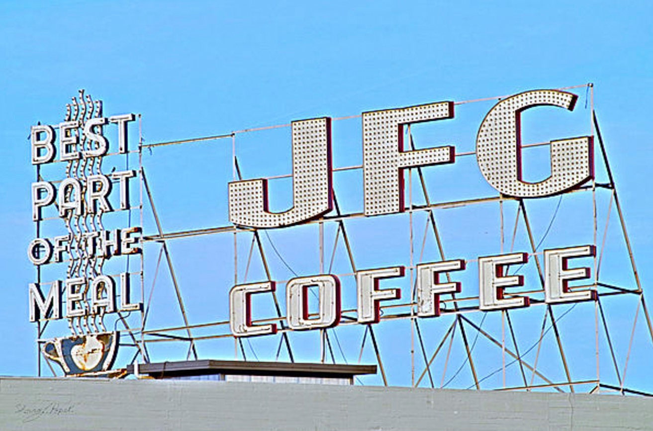 JFG Coffee Knoxville Print Historic Sign Landmark Americana Etsy