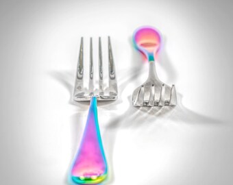 Two Forks Kitchen Utensil Silverware Color Photography Still Life Art Print