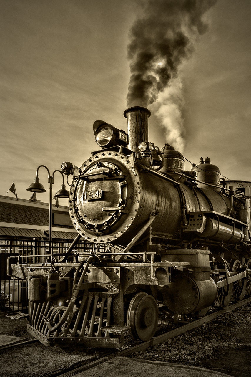 Steam Train Railroad Art Americana Knoxville Tennessee TN Rail