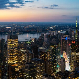New York City NYC Cityscape Skyline Sunset Art Photography Print