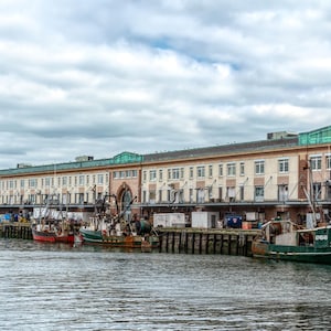 Boston MA Massachusetts Fish Pier Harbor Art Photography Print