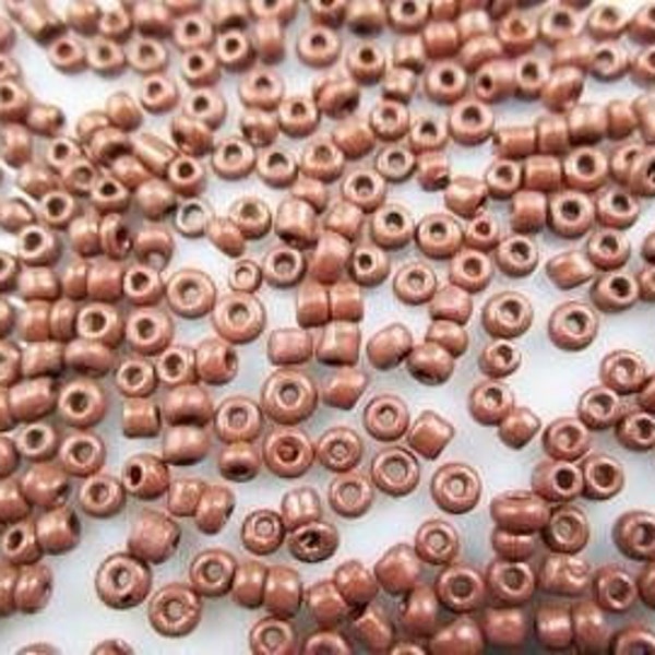 1000pcs Czech glass seed beads. 2mm coffee