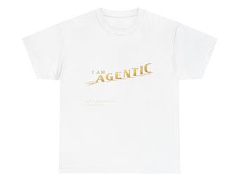Koszulka I AM AGENTIC | Koszulka unisex z grubej bawełny The Founded