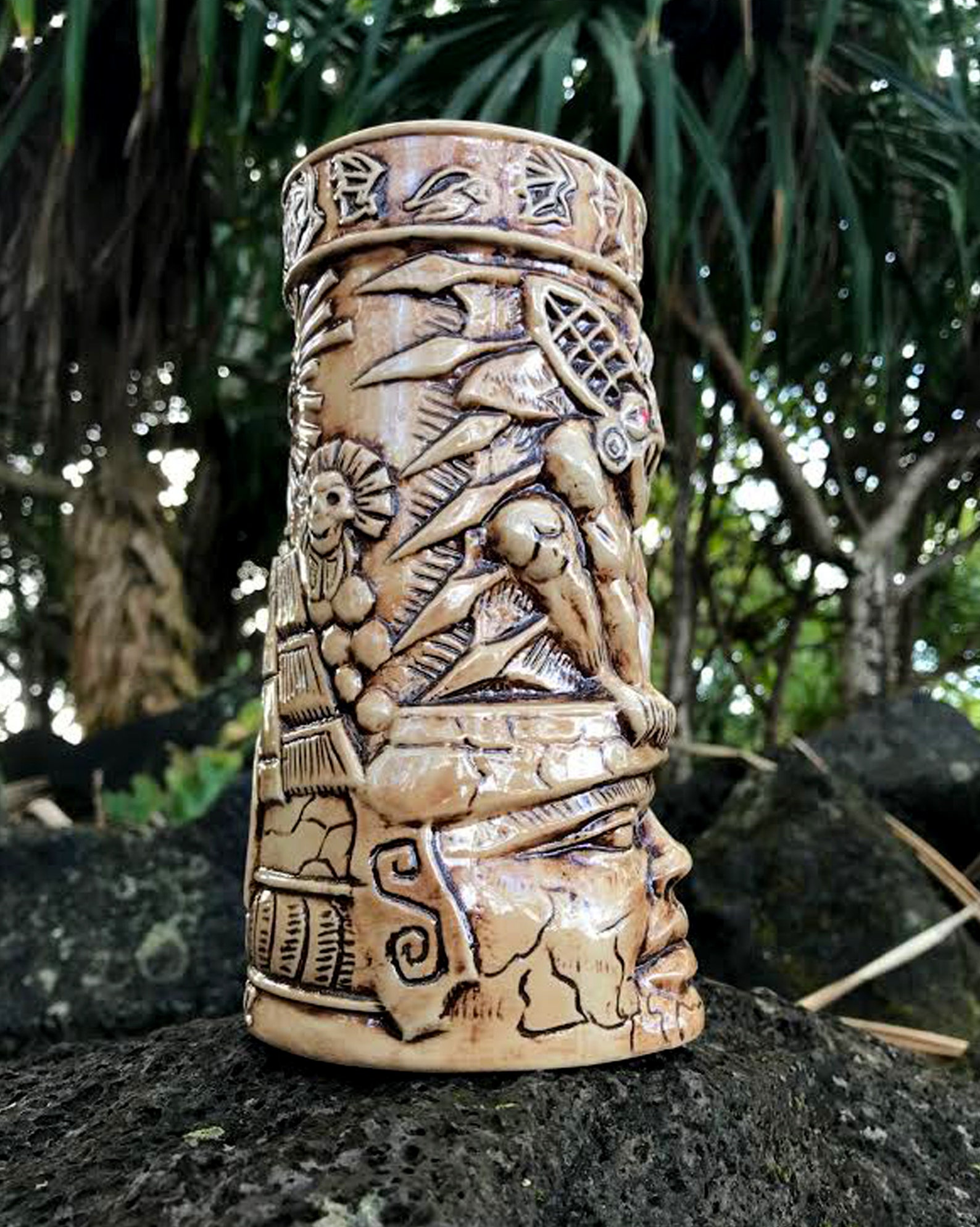 Tiki Mug Gift Mugs Coffee Cup Birthday Stein Olmec Etsy