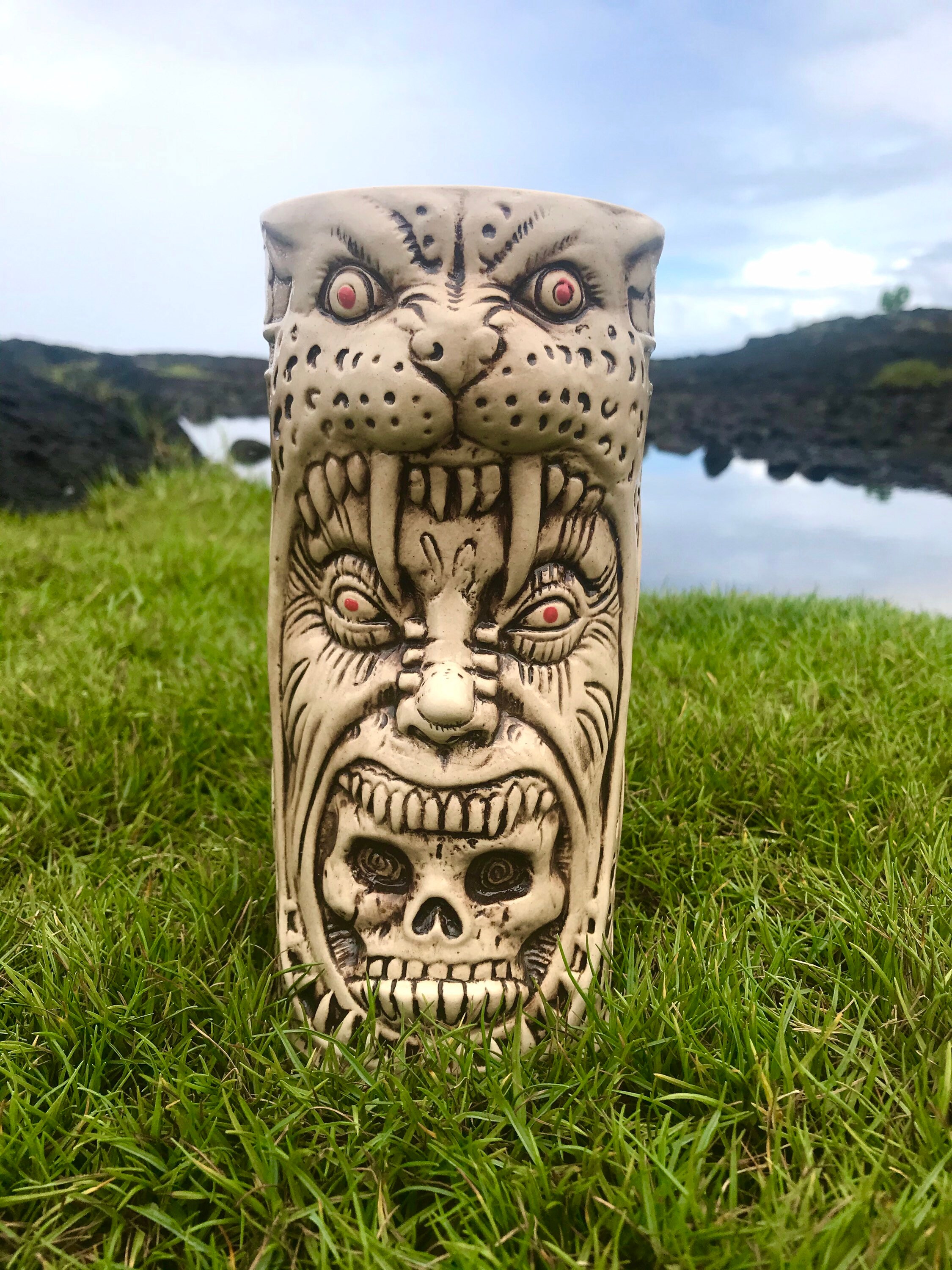 Jaguar Warrior, Tiki Mug, Christmas Gift, Mayan, Birthday Gift, Ceram…