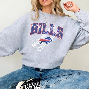 Buffalo Football Vintage Sweatshirt, Buffalo Bills Game Day Crewneck, Retro Football Fan Pullover, Sunday Football Gift for Bills Fans