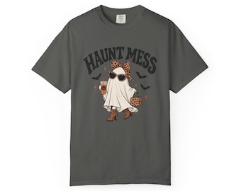 Haunt Mess ghost with sunglasses T-shirt | Halloween spooky fashion