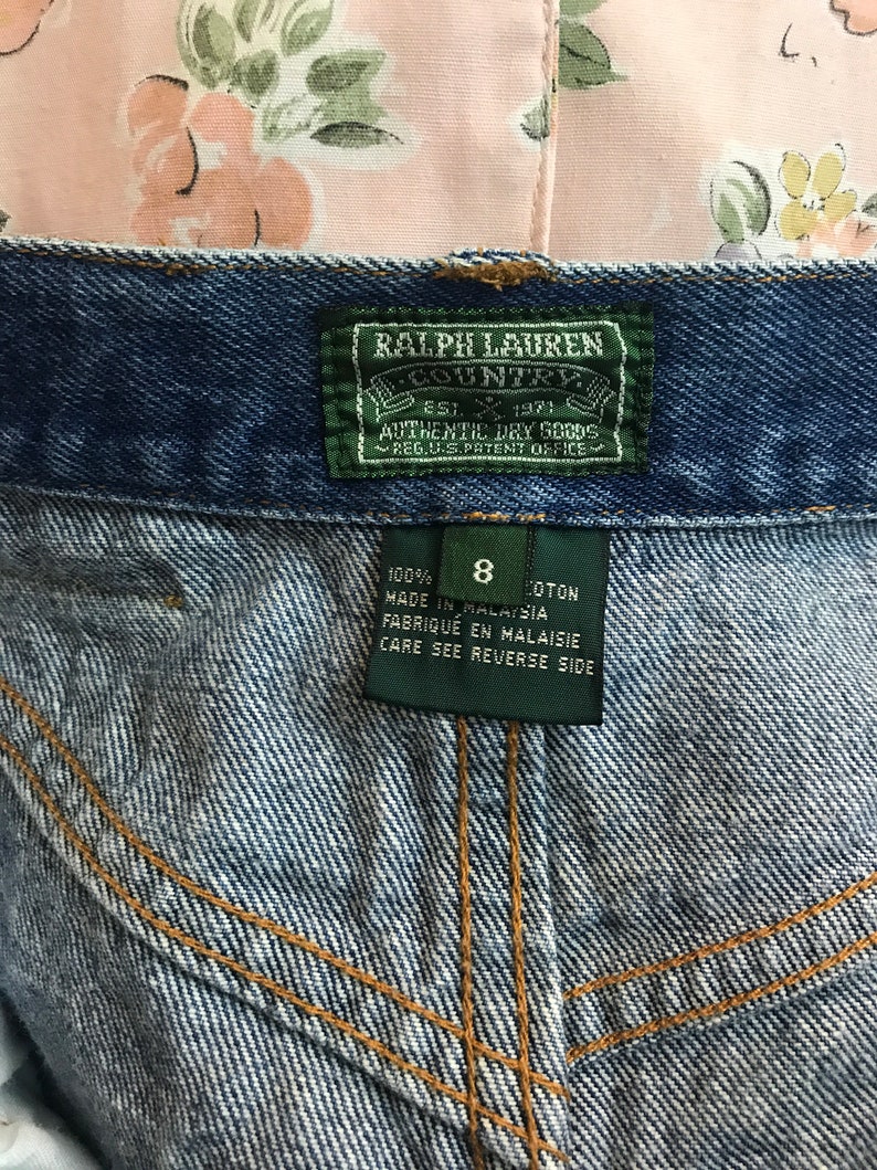 Vintage 1990's Ralph Lauren Country Dark Denim High Waist - Etsy