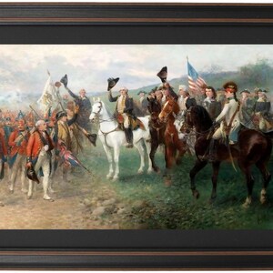 Washington and his Generals After the Battle of Yorktown by Jan Van Chelminski. Standard or Poster Size. Handmade in USA. Free Shipping