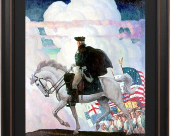 America Must Go Forward; Forward, America! by NC Wyeth. Handmade in the USA.