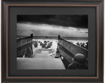 Omaha Beach Normandy WWII Photo Giclee Print: Robert Sargent, Handmade in USA