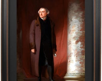 Thomas Jefferson Portrait by Thomas Sully, Framed Art Print, Handmade in USA