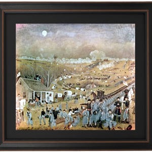 Framed Battle of Gettysburg by John Richards. Standard or Poster Size. Handmade in USA. Free Shipping