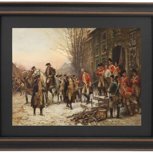 Framed George Washington 'Nassau Hall' Art Print - Edward Moran, American History