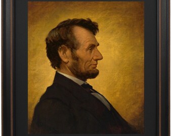 The Penny Image of Abraham Lincoln by William Willard. Standard or Poster Size. Handmade in USA. Free Shipping