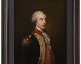 Framed Marquis De Lafayette Portrait by Bruce White. Standard or Poster Size. Handmade in USA. Free Shipping
