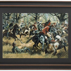 Framed The Battle of Cowpens by Don Troiani. Standard or Poster Size. Handmade in USA. Free Shipping