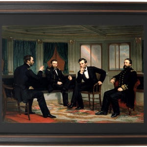 Framed The Peacemakers by George Peter Alexander Healy. Standard or Poster Size. Handmade in USA. Free Shipping