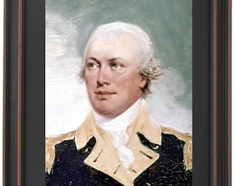 Framed Nathanael Greene by John Trumbull. Standard or Poster Size. Handmade in USA. Free Shipping