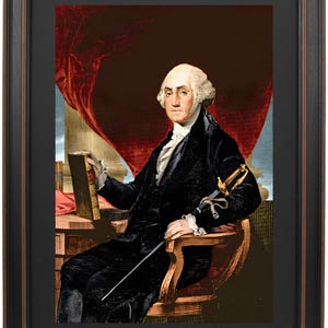 George Washington by Alonzo Chappel. Standard or Poster Size. Handmade in USA. Free Shipping