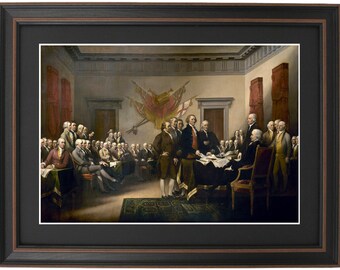 Framed Declaration of Independence. Handmade in USA. Free - Etsy