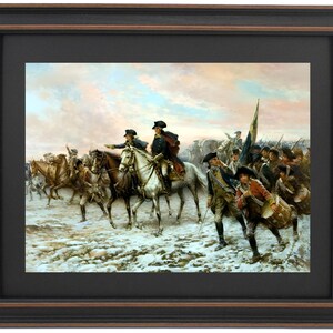 Framed The Hour of Victory by Edward Percy Moran Standard or Poster Size. Handmade in USA. Free Shipping
