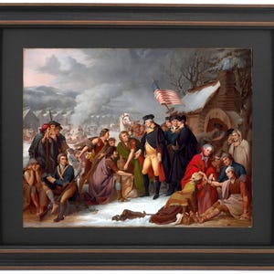 George Washington at Valley Forge by Tompkins Harrison Matteson. Standard or Poster Size. Handmade in USA. Free Shipping