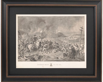 Framed Sherman's March to the Sea Print. F.O.C. Darley Artist Print. Standard or Poster Size. Handmade in USA. Free Shipping