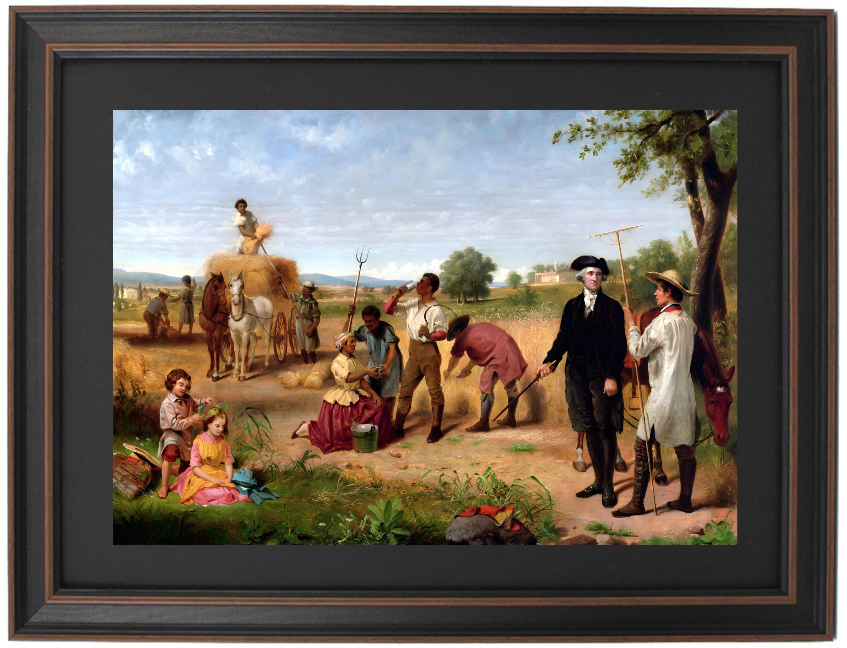 Washington as a Farmer at Mount Vernon by Junius Brutus Stearns