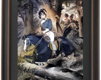 Framed "Swamp Fox" Art Print: American Revolution, Handmade in USA