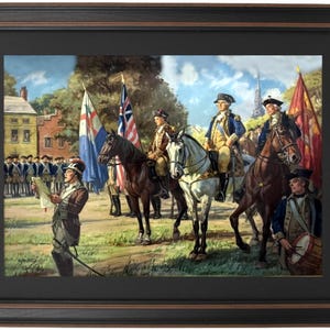 Framed Announcing the Great Decision, July 9, 1776 by Henry Hintermeister. Standard or Poster Size. Handmade in USA
