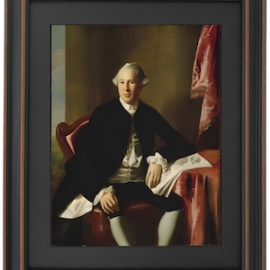 Framed Portrait of Joseph Warren by John Singleton Copley. Handmade in USA. Free Shipping!*