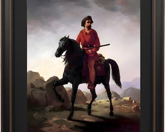Kit Carson by William Ranney: Framed American Western Art, Handmade in USA
